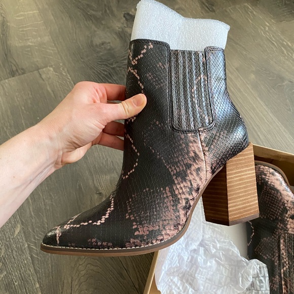 Steve Madden Acton Snake Print Bootie 